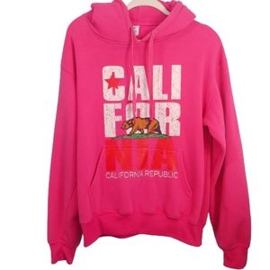 California Republic Pink hooded sweatshirt size S